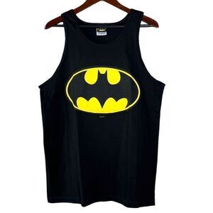 Vintage Deadstock Y2K DC Comics Batman Bat Logo Tank Top Mens L